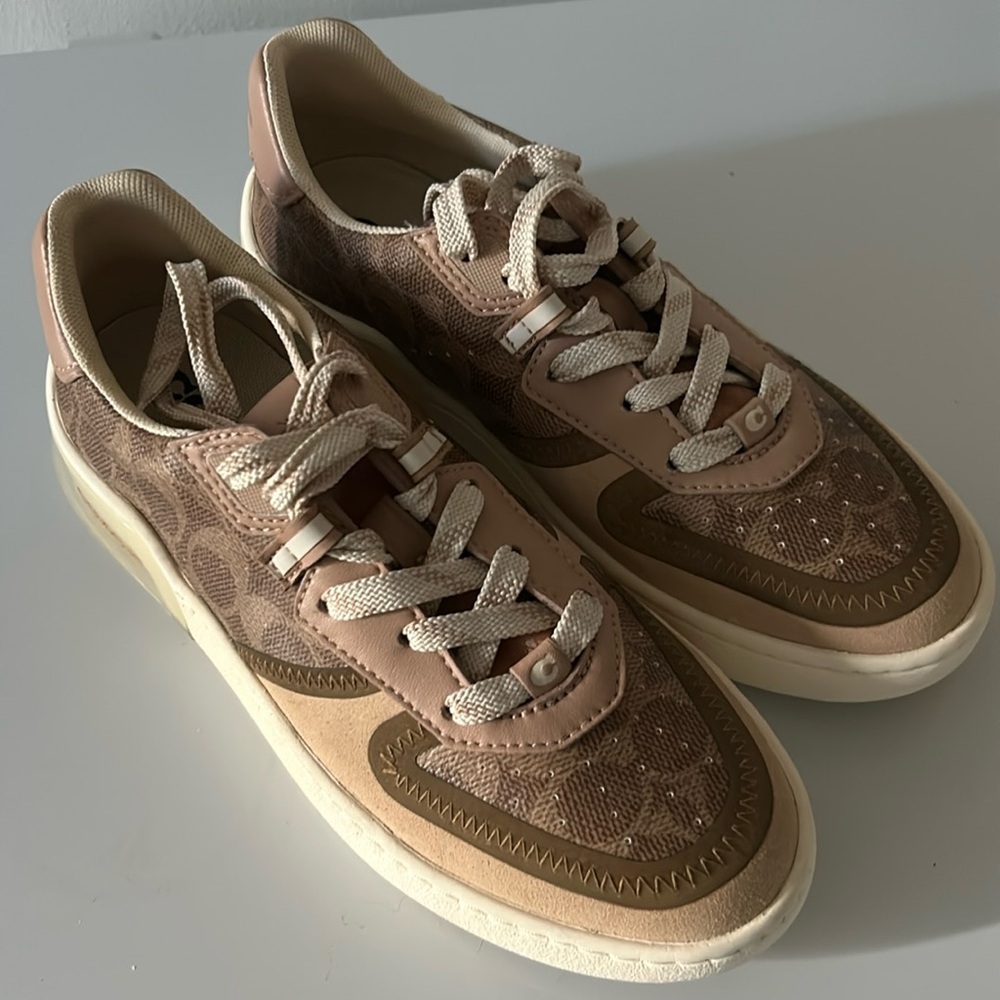 Coach CitySole Court Sneakers C Logo Jacquard Leather | US 7 / EU 37 B New